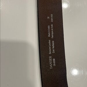 Danier Dark Brown Leather Belt